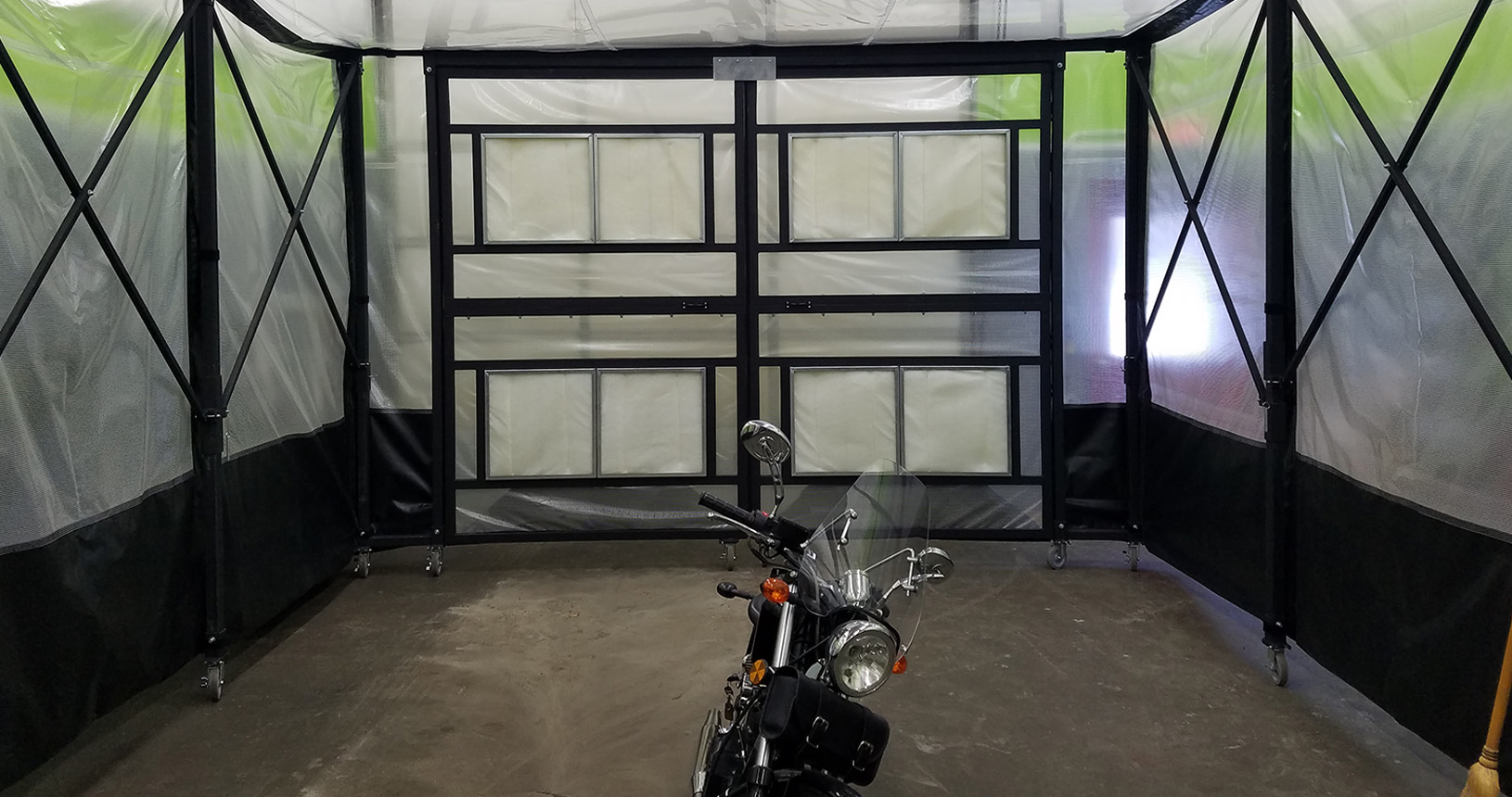 Standard sized CollapsibleRetractable Paint Booth Price