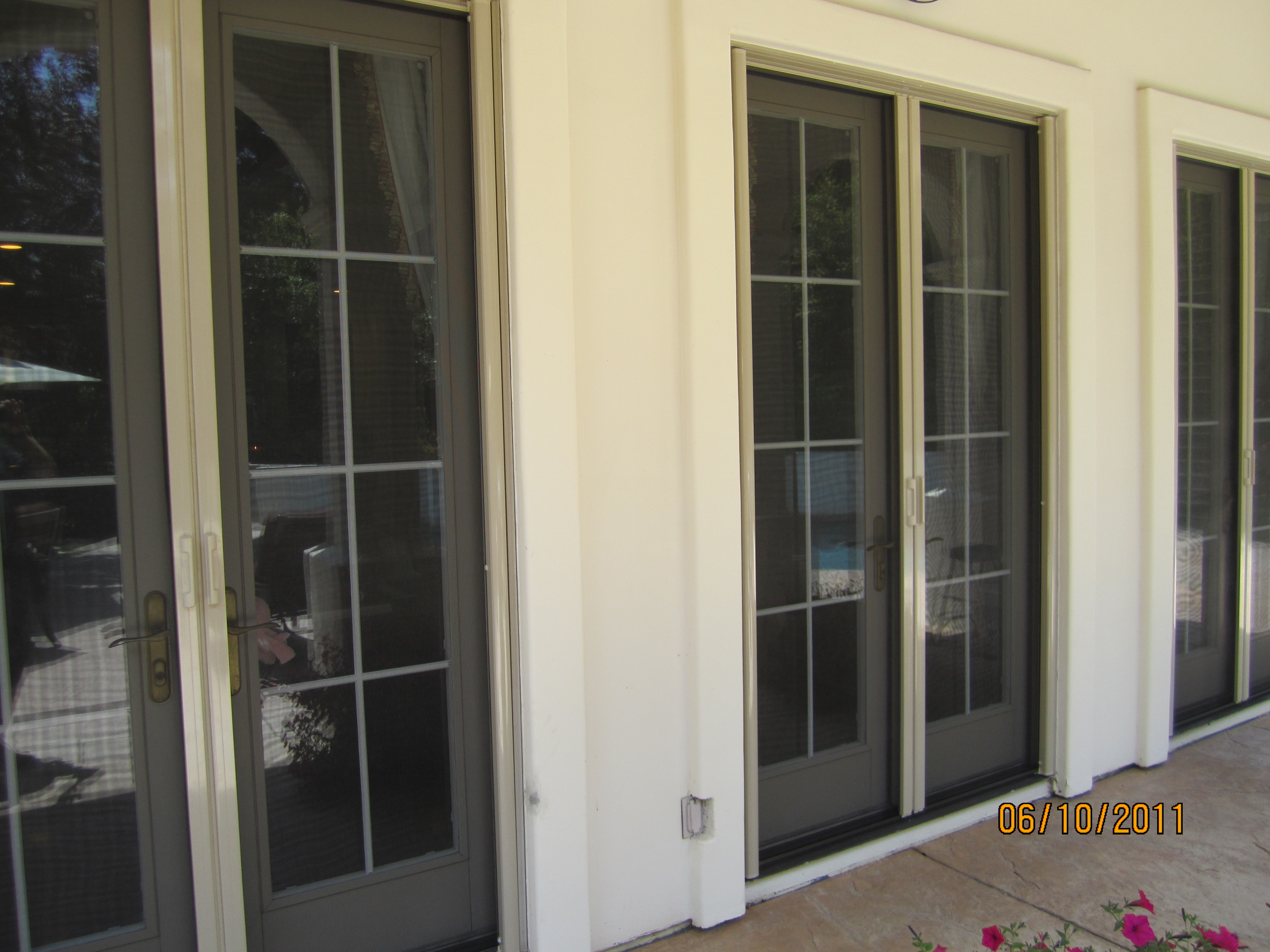 All double sets retractable screen french doors Licensed Contractor