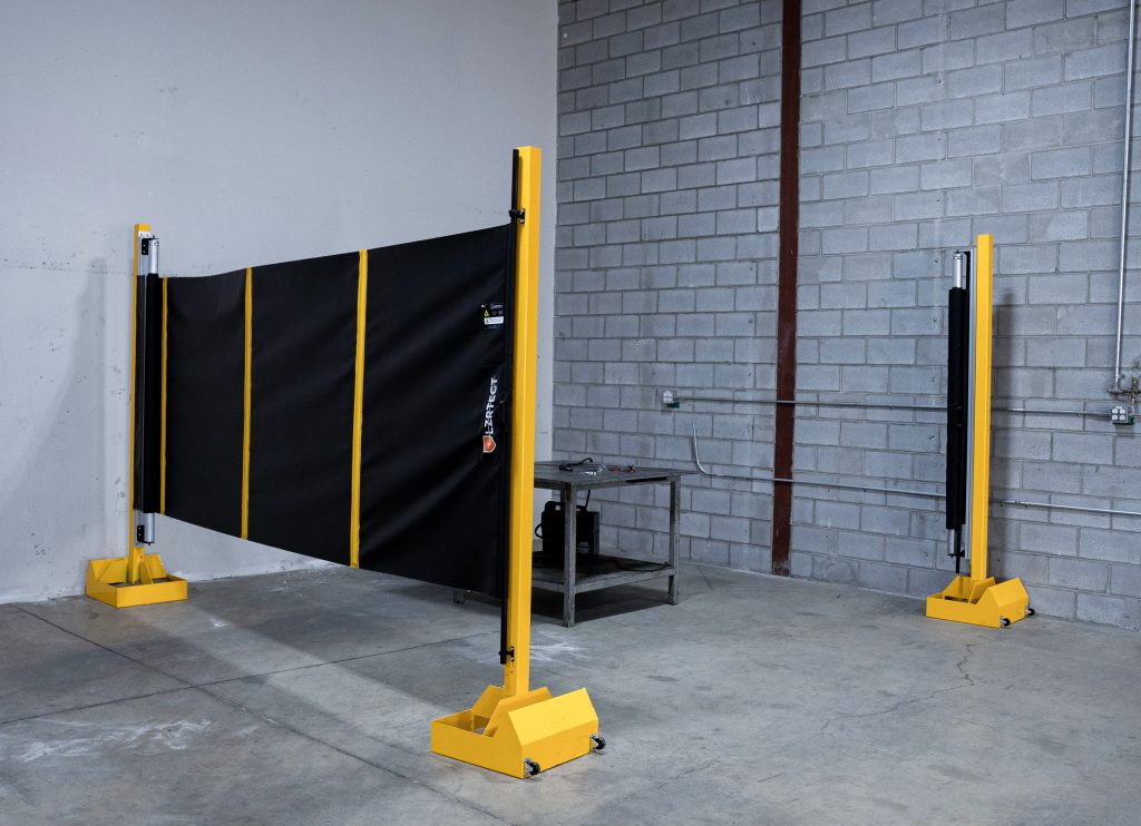 LZRTect™ Retractable Weld Screens for handheld laser weld