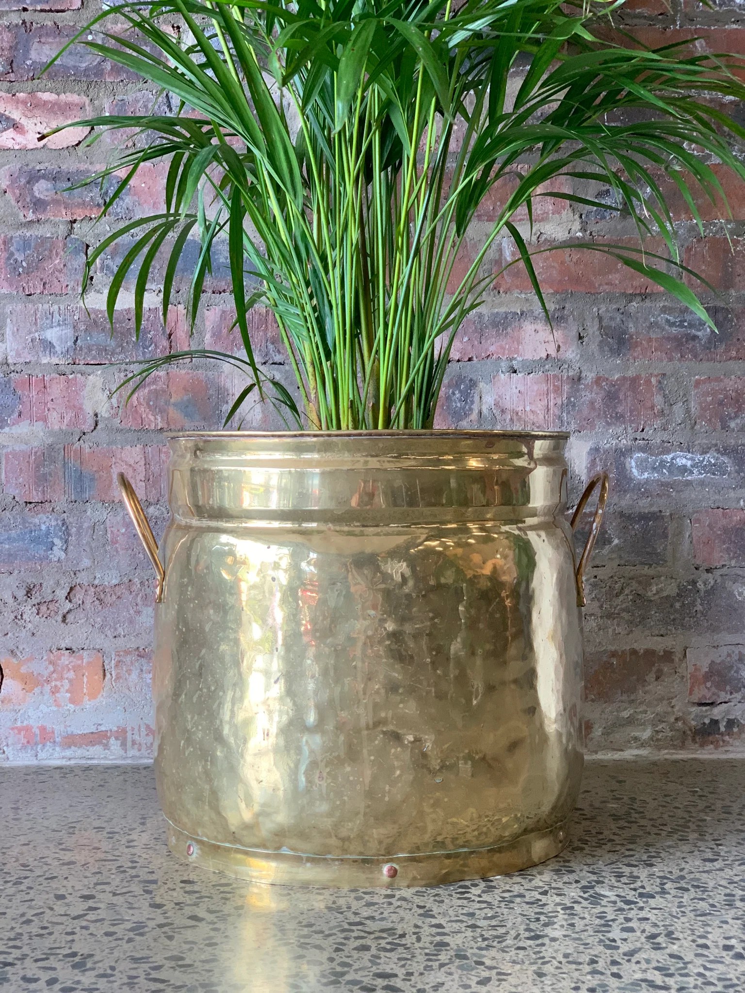Large Vintage Brass Planter RETREND