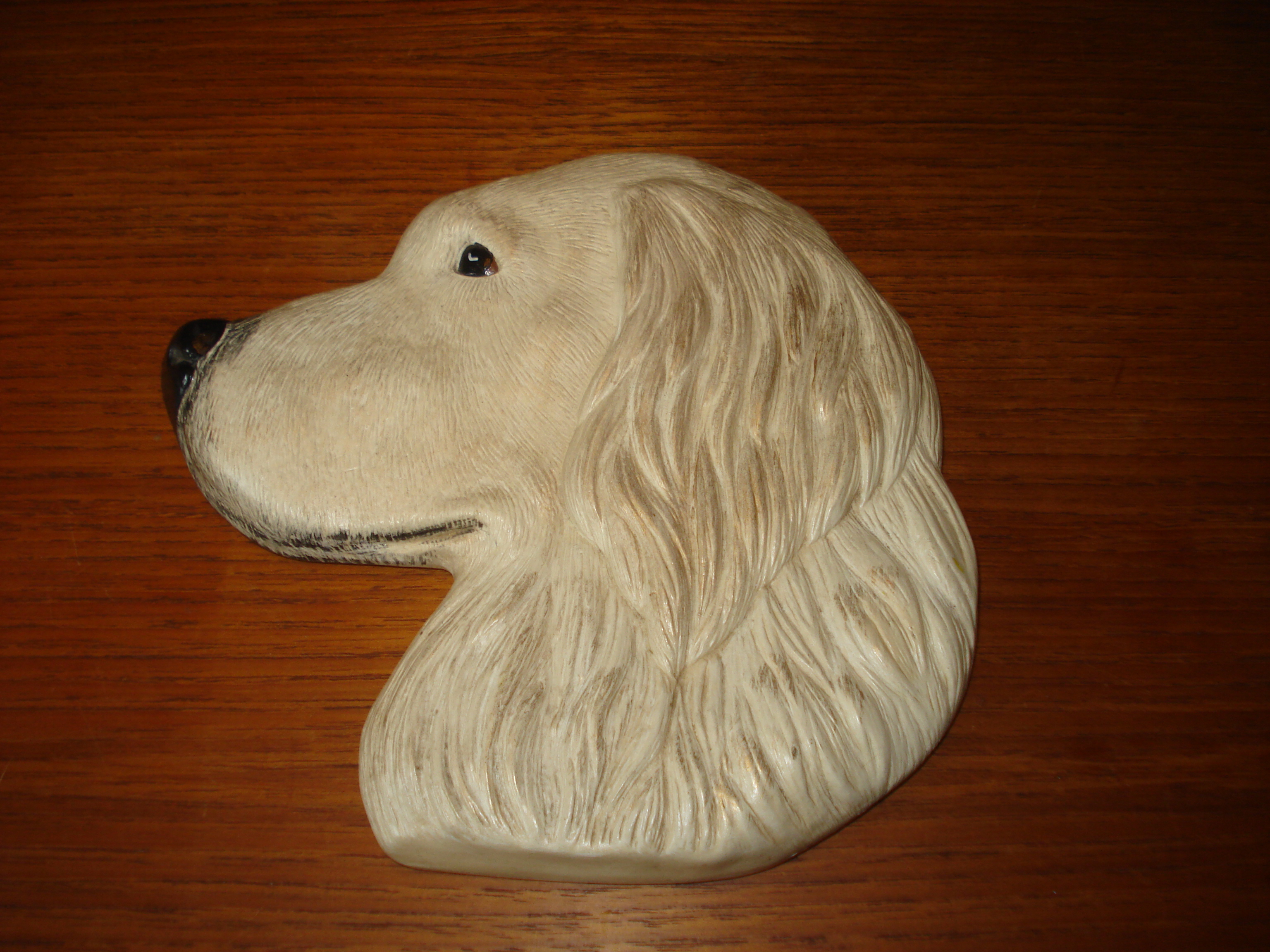 Hundehoved i keramik angiveligt tysk 195065. retrodesign.dk