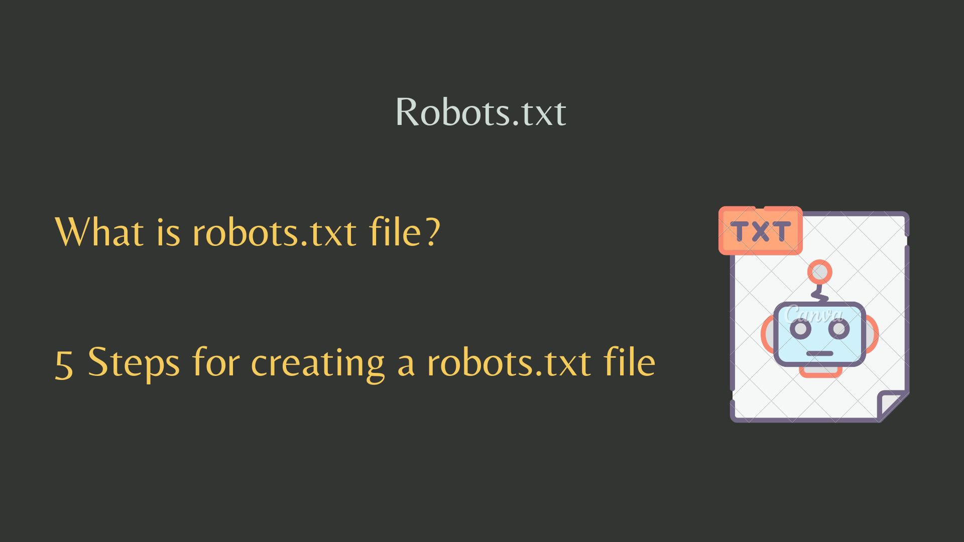 What is robots.txt file and How Is It Created? Retro Canvas