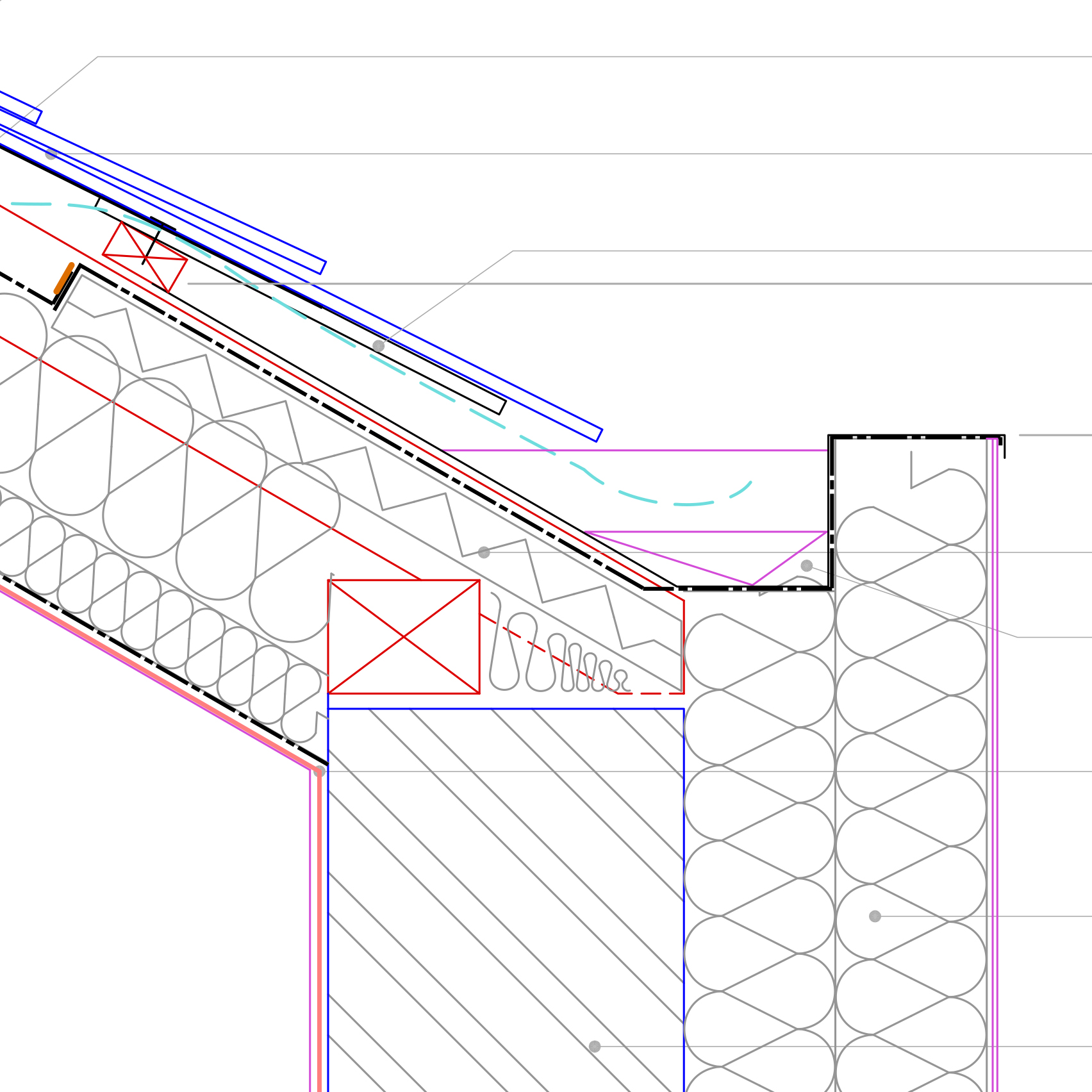 EWI to clipped eaves with room in roof (insulation to rafters