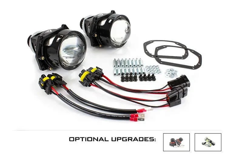 Porsche 911 996.2 facelift 0205 BiLED retrofit headlight upgrade kit