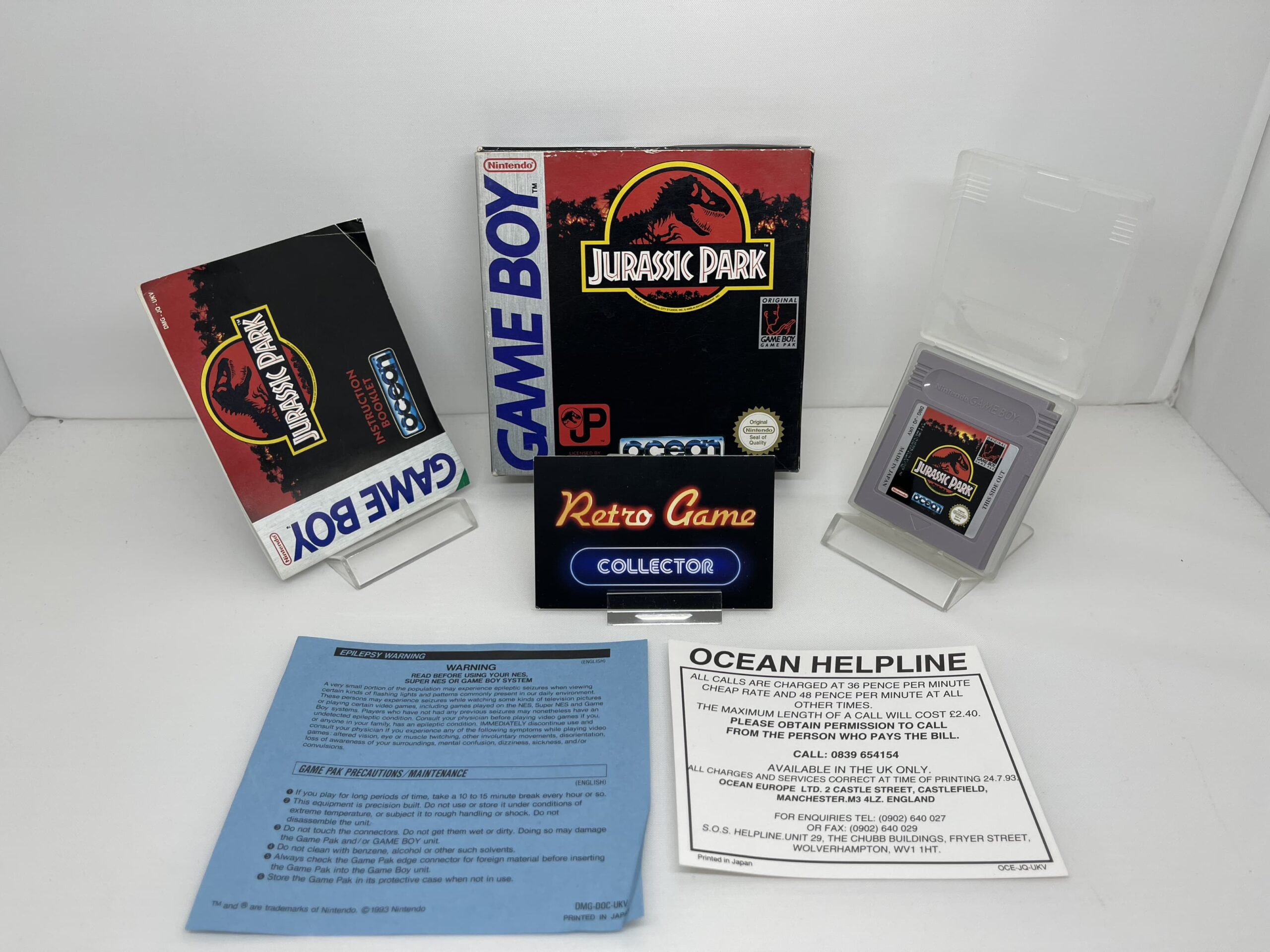 GB Nintendo Gameboy Jurassic Park (CIB) PAL Retro Game Collector