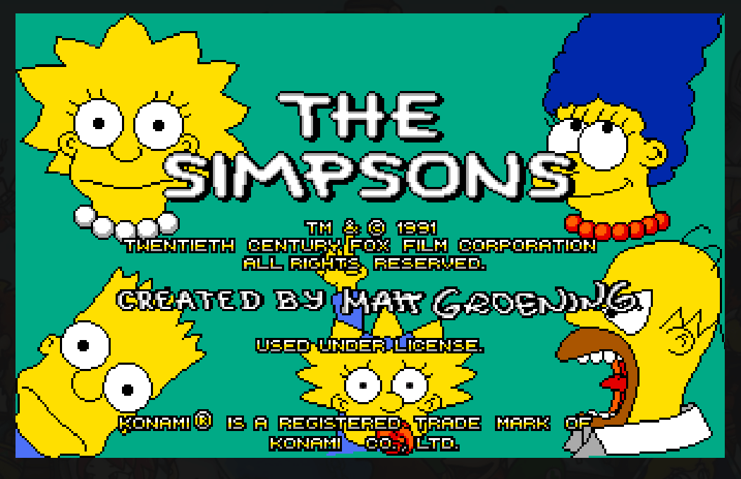 The Simpsons Arcade Game (1991) DOS Game Play in Browser for FREE