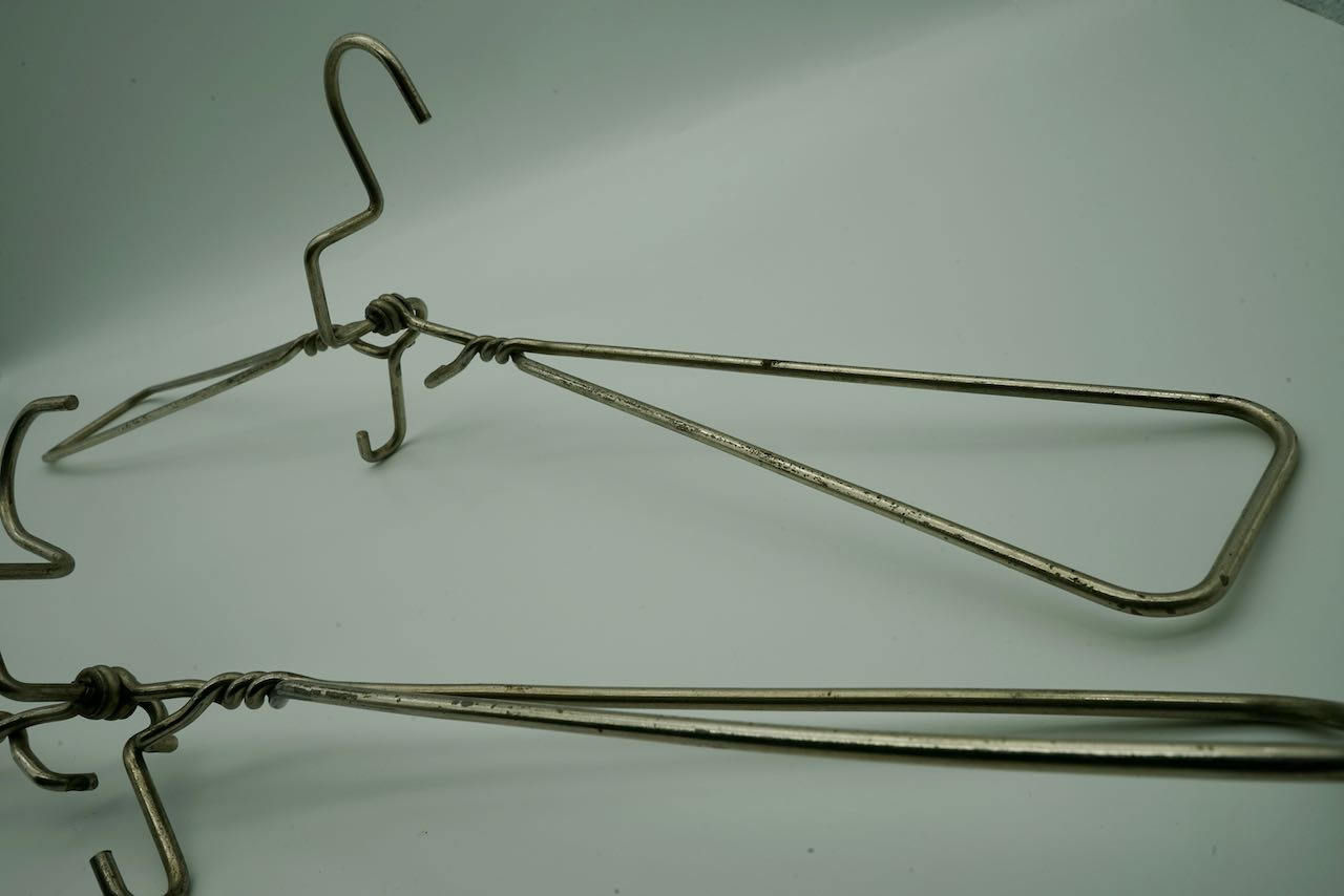 Vintage Pair of Coat Hangers Retrolicity