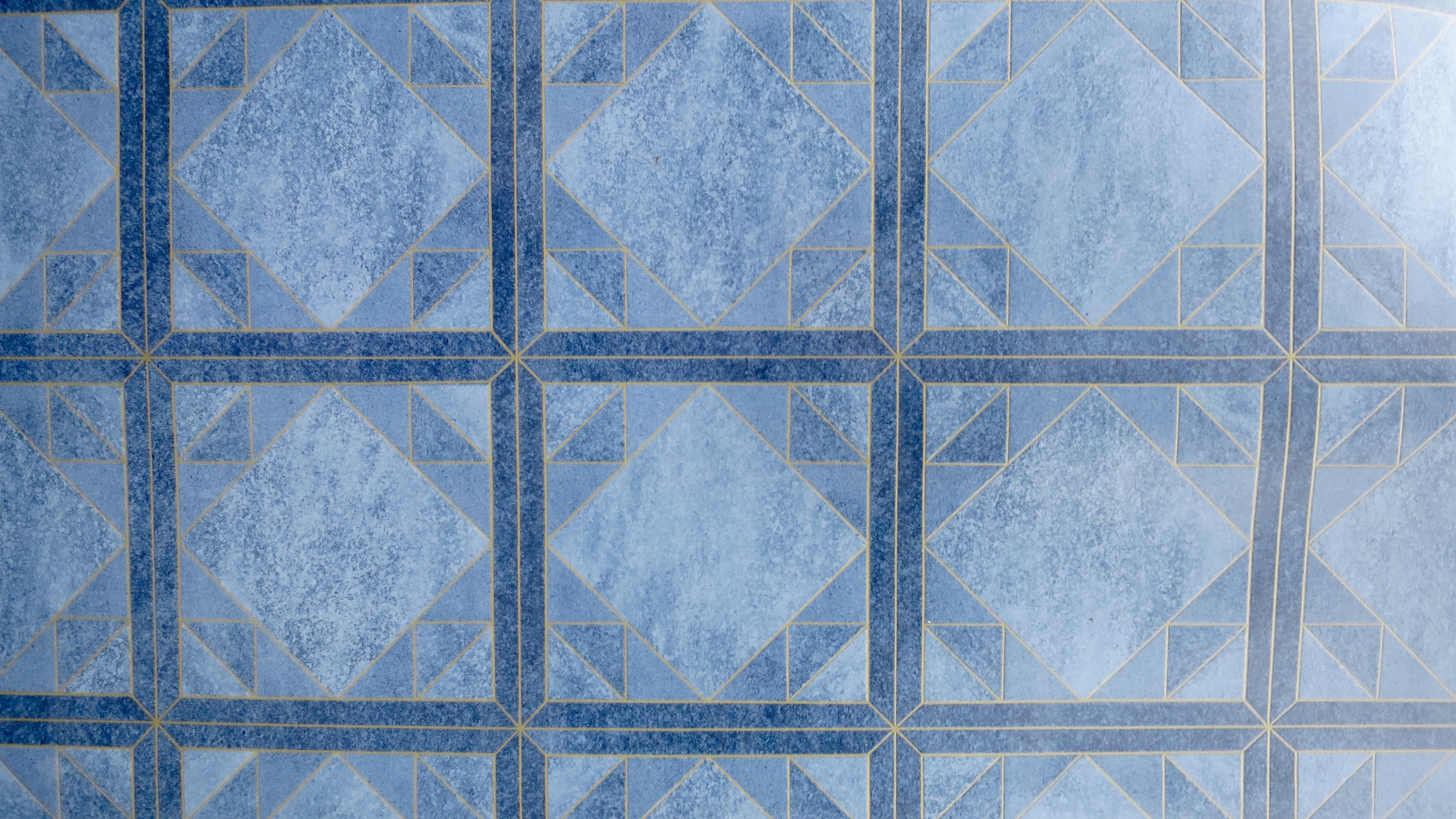 BORNFREE BLUE VINYL FLOORING Retrolino