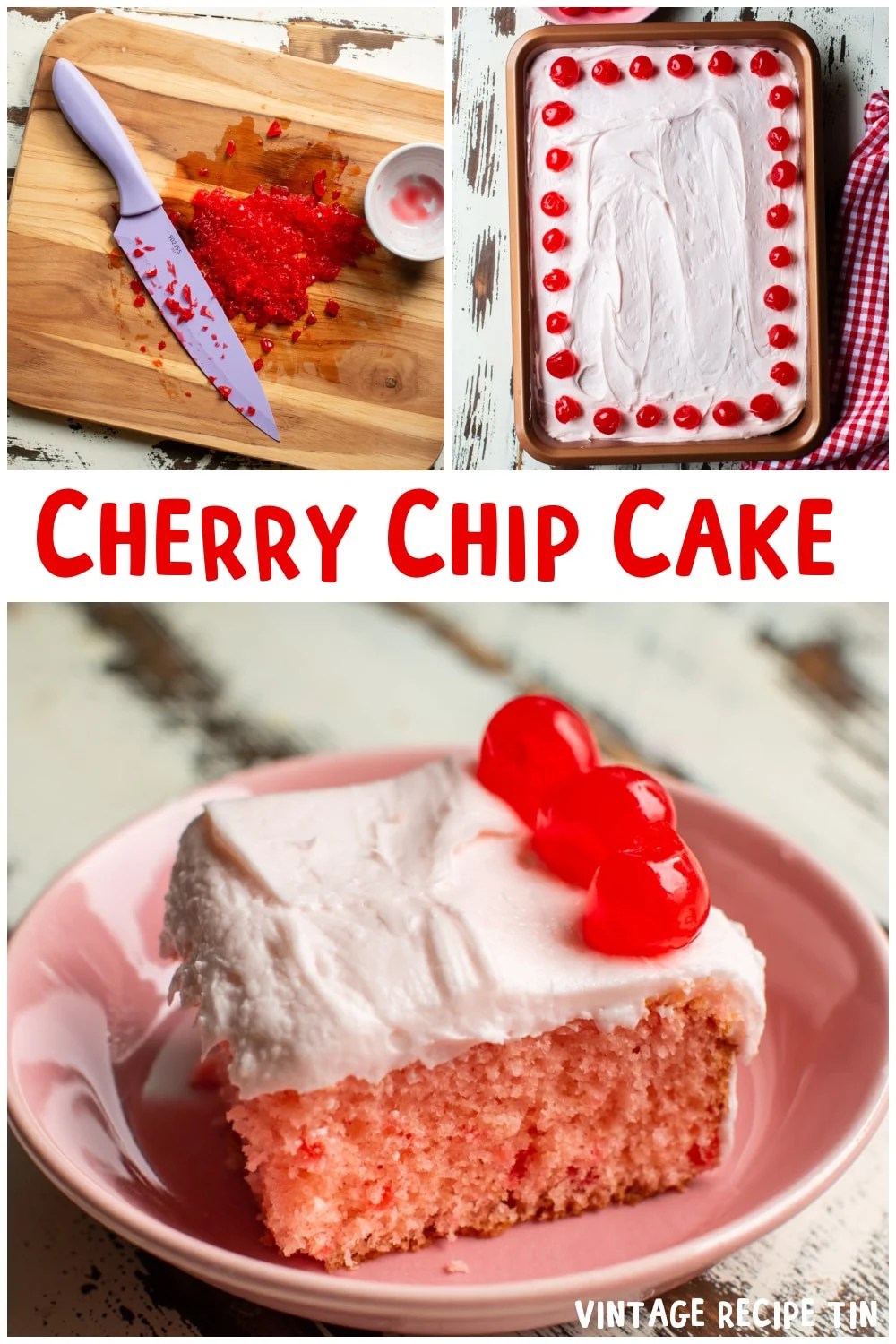 Cherry Chip Cake Retro Potluck