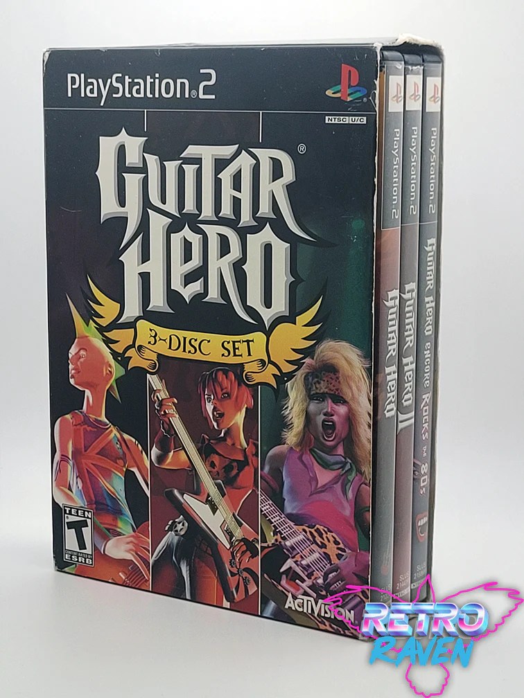Guitar Hero 3Disc Set Playstation 2 Retro Raven Games