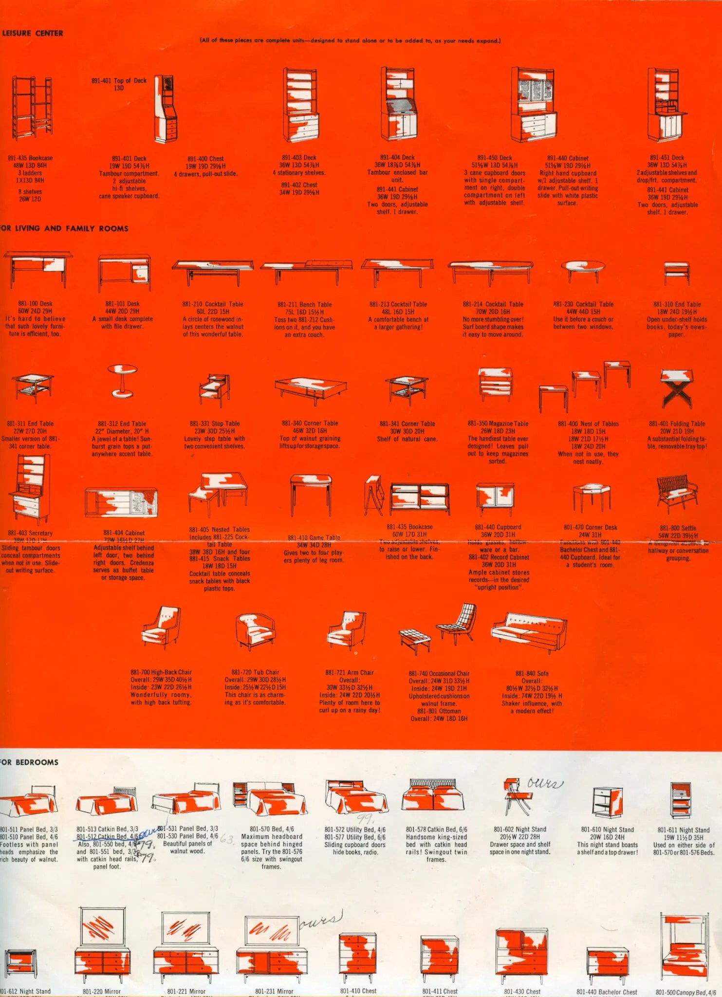 Vintage Drexel Declaration furniture Catherine sends us a brochure Retro Renovation