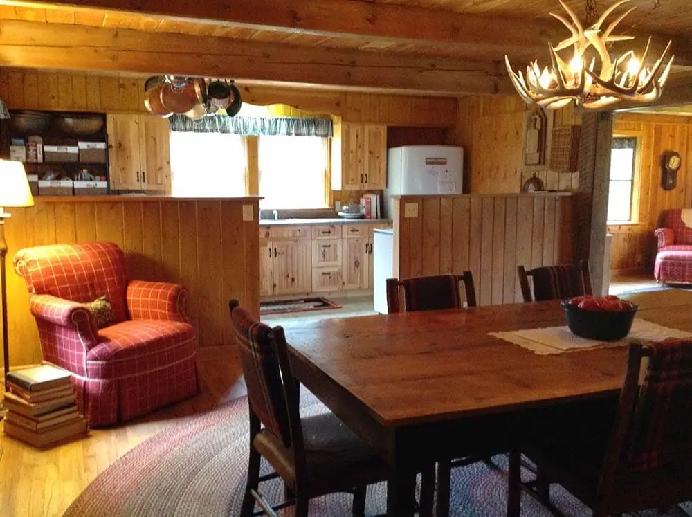 Alicia and her husband restore the knotty pine in their 1955 cabin so