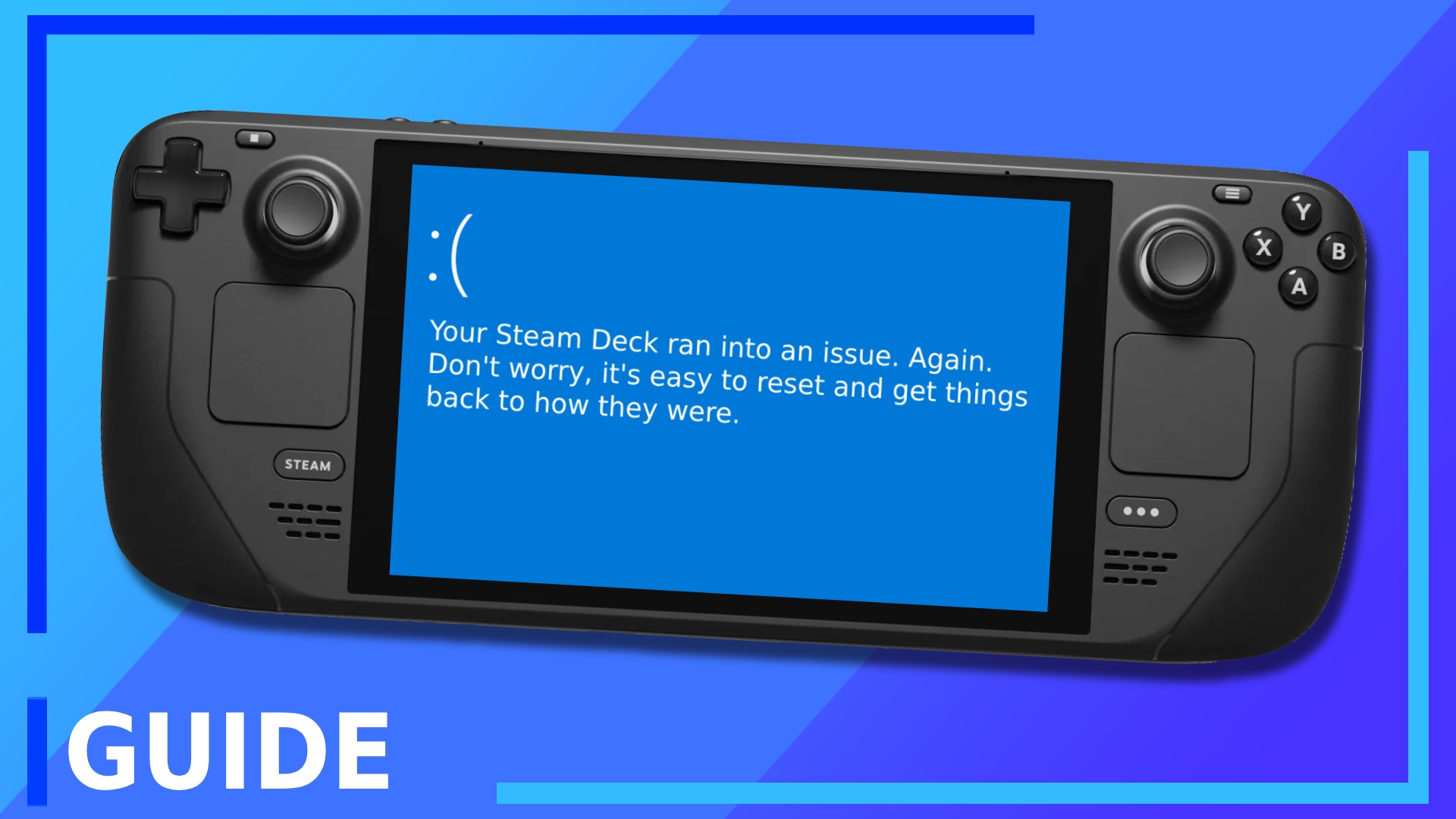 How to Factory Reset the Steam Deck if Something Breaks