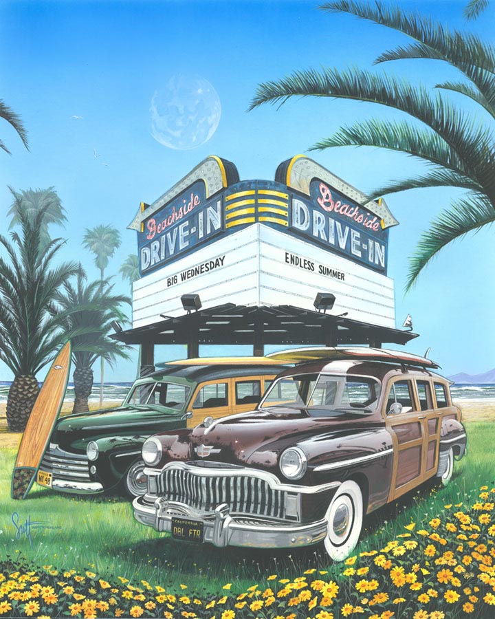 Retro Murals, 1950's Murals, Vintage Wall Murals