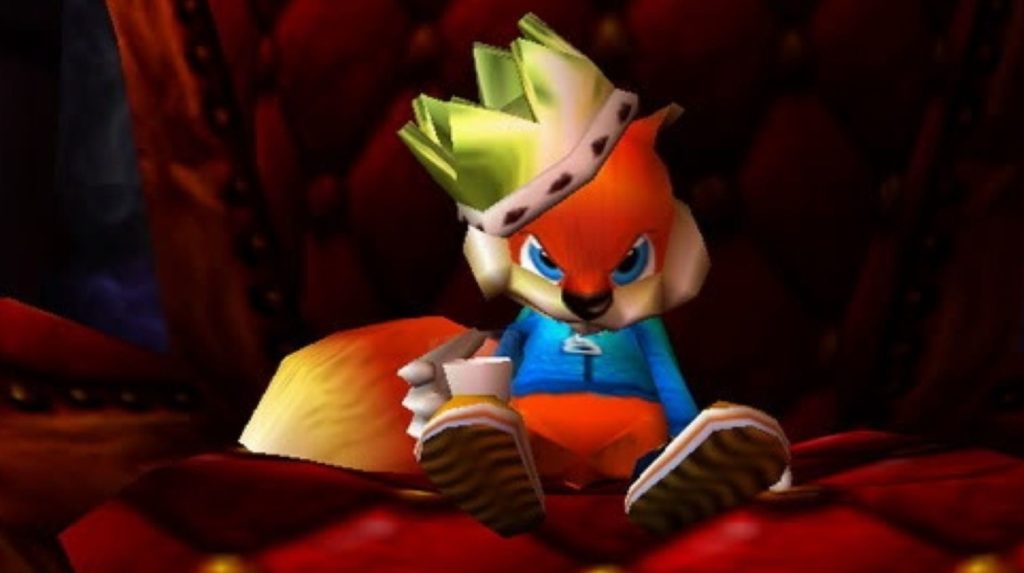 Conker's Bad Fur Day (N64) Geburt eines fluchenden Trinkers