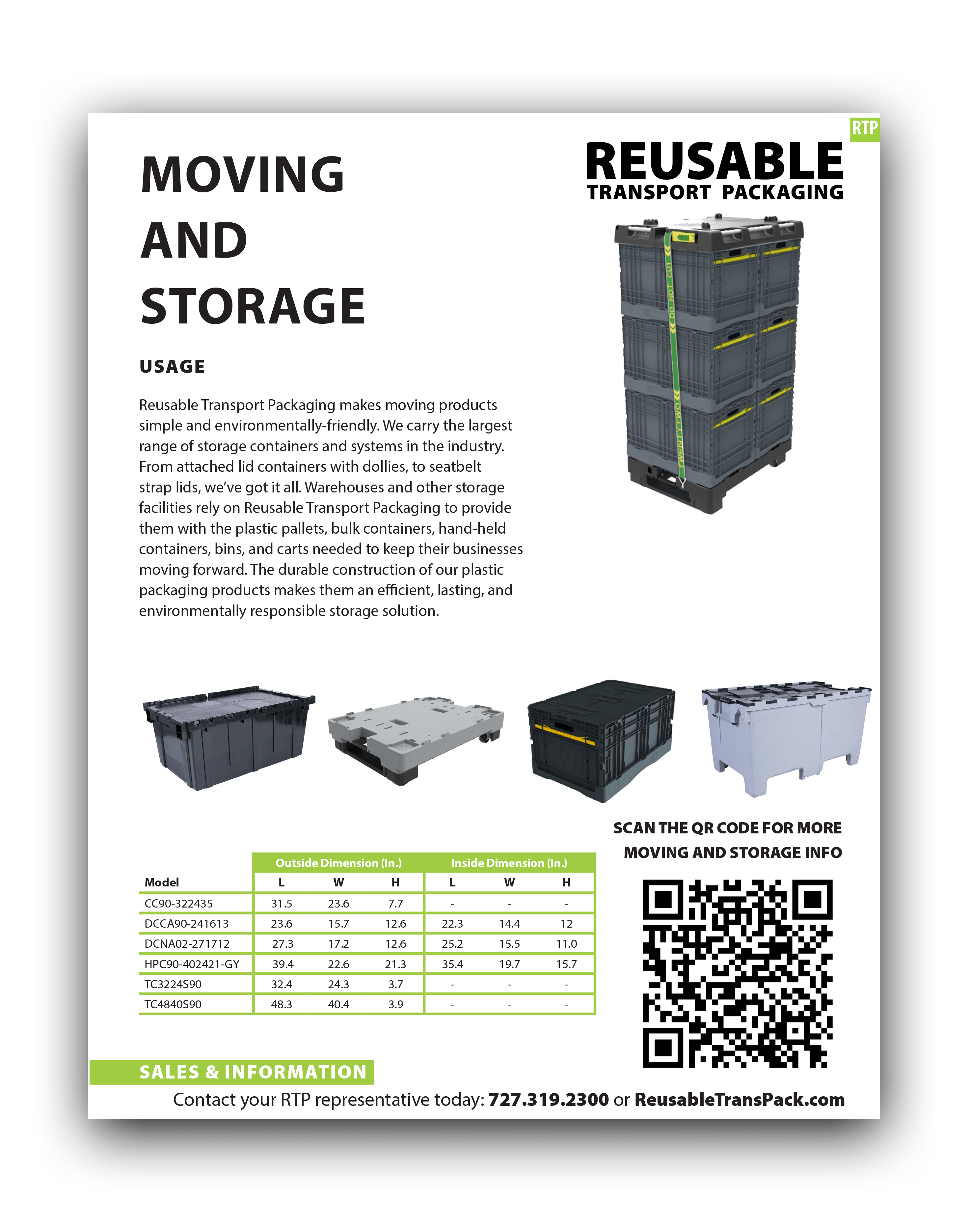 Moving & Storage Solutions Reusable Transport Packaging Inc.