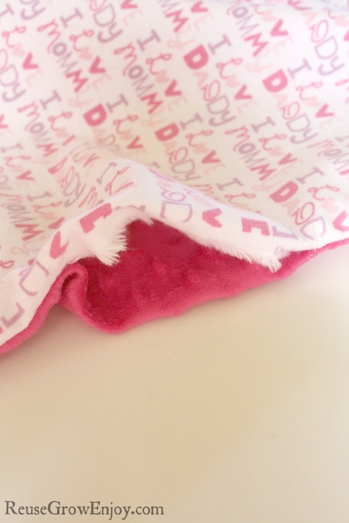 DIY Baby Blanket Minky Dot With Flannel Reuse Grow Enjoy