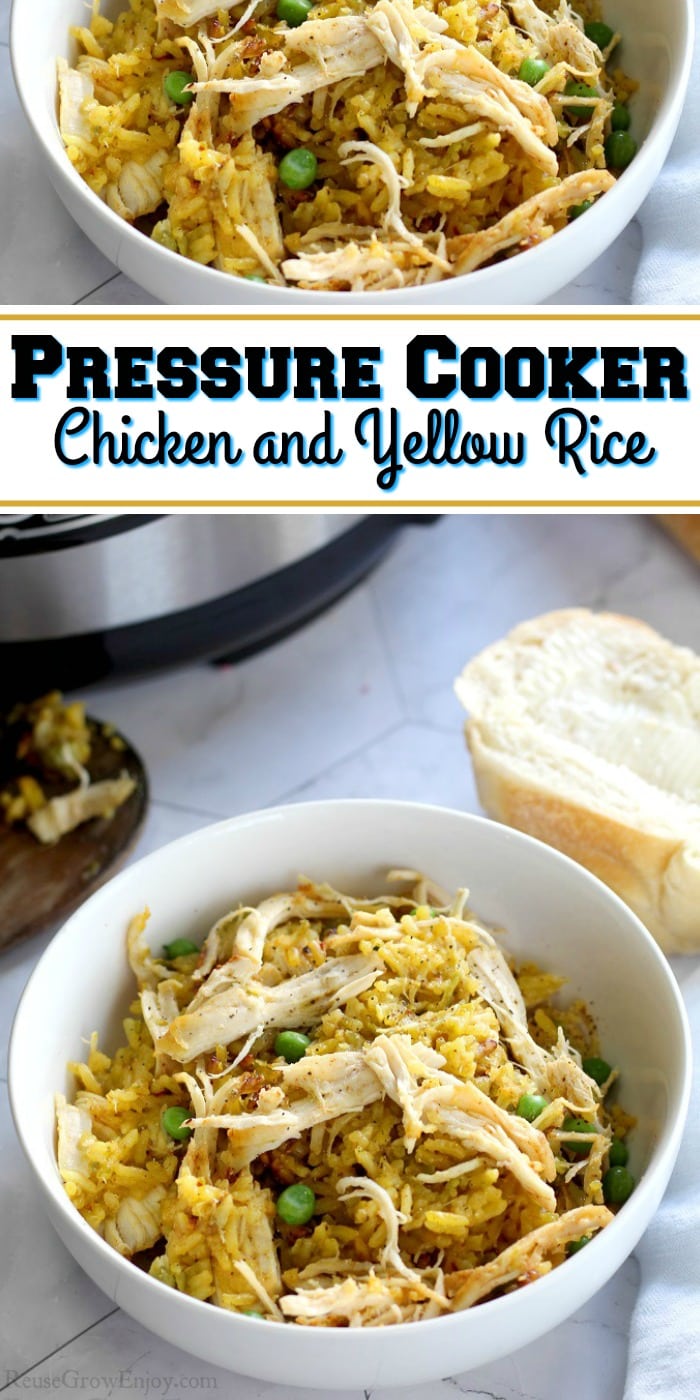 Pressure Cooker Chicken and Yellow Rice Recipe Reuse Grow Enjoy