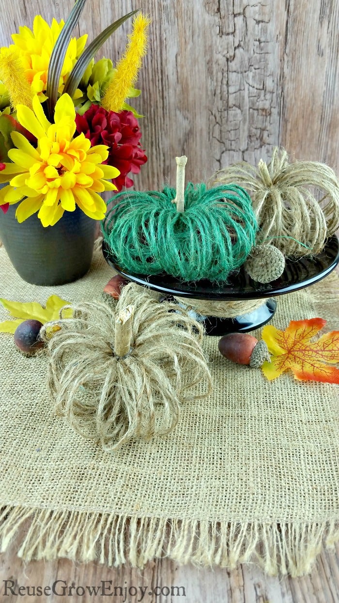Farmhouse Decor Fall Twine Pumpkin Craft