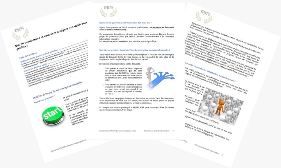 Réussir son projet d’animation BPJEPS Réussir son BPJEPS