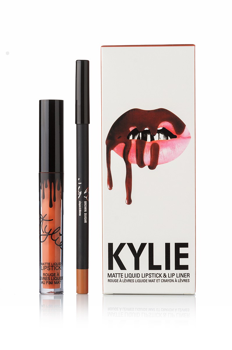 Kylie Brown Sugar Matte Liquid LipsticK and Lip Liner матовая помада + карандаш Парфюмерия и