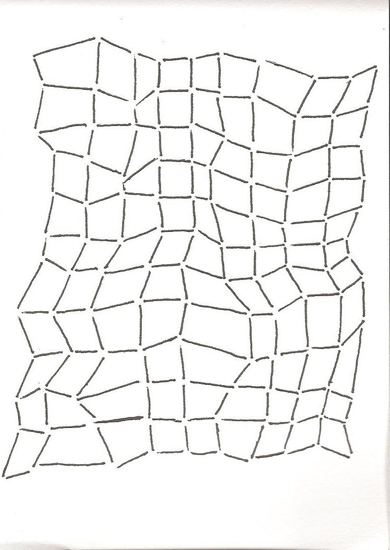 Grid drawings from the sketchbook Sermons in Stones