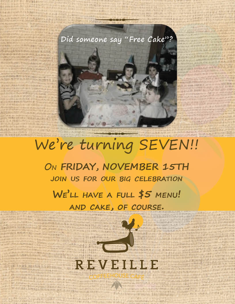 Sandy Plains turns 7! Reveille Cafe