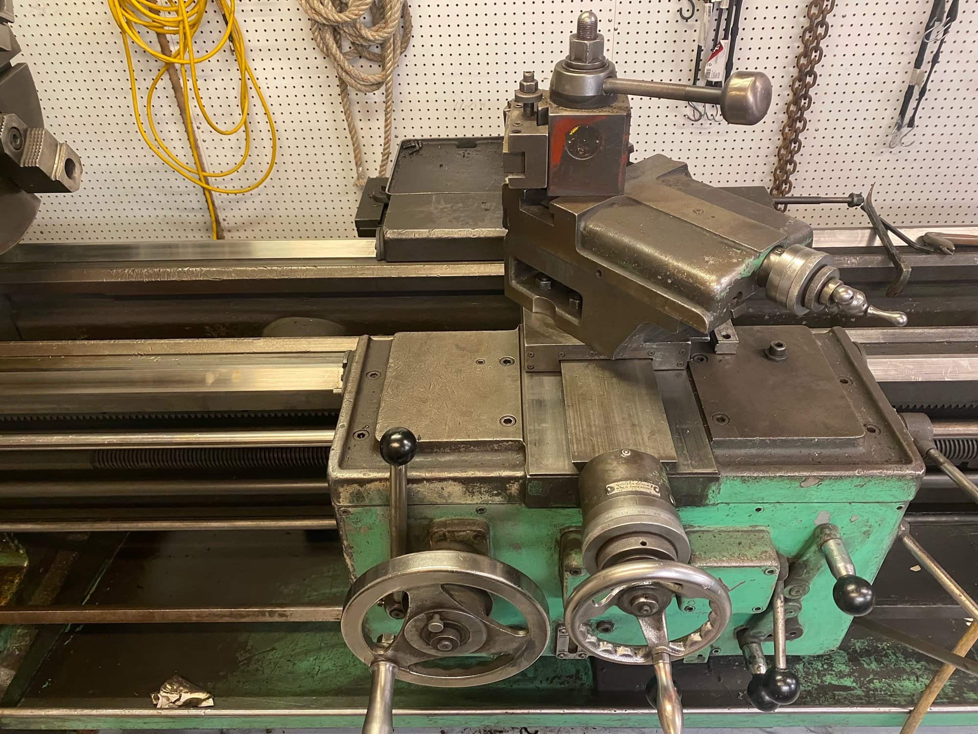 American Tool Works Style “D” 20x78 Engine Lathe, 1969 Tailstock