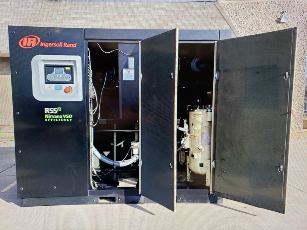 75 HP Ingersoll Rand R55n Rotary Air Compressor, 2012 Nirvana VSD