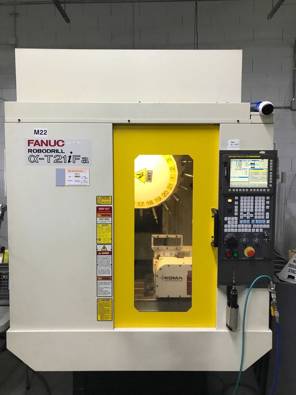 Fanuc RoboDrill T21iFa CNC VMC, 2012 5Axis, 24K Spindle, 21 ATC, TSC
