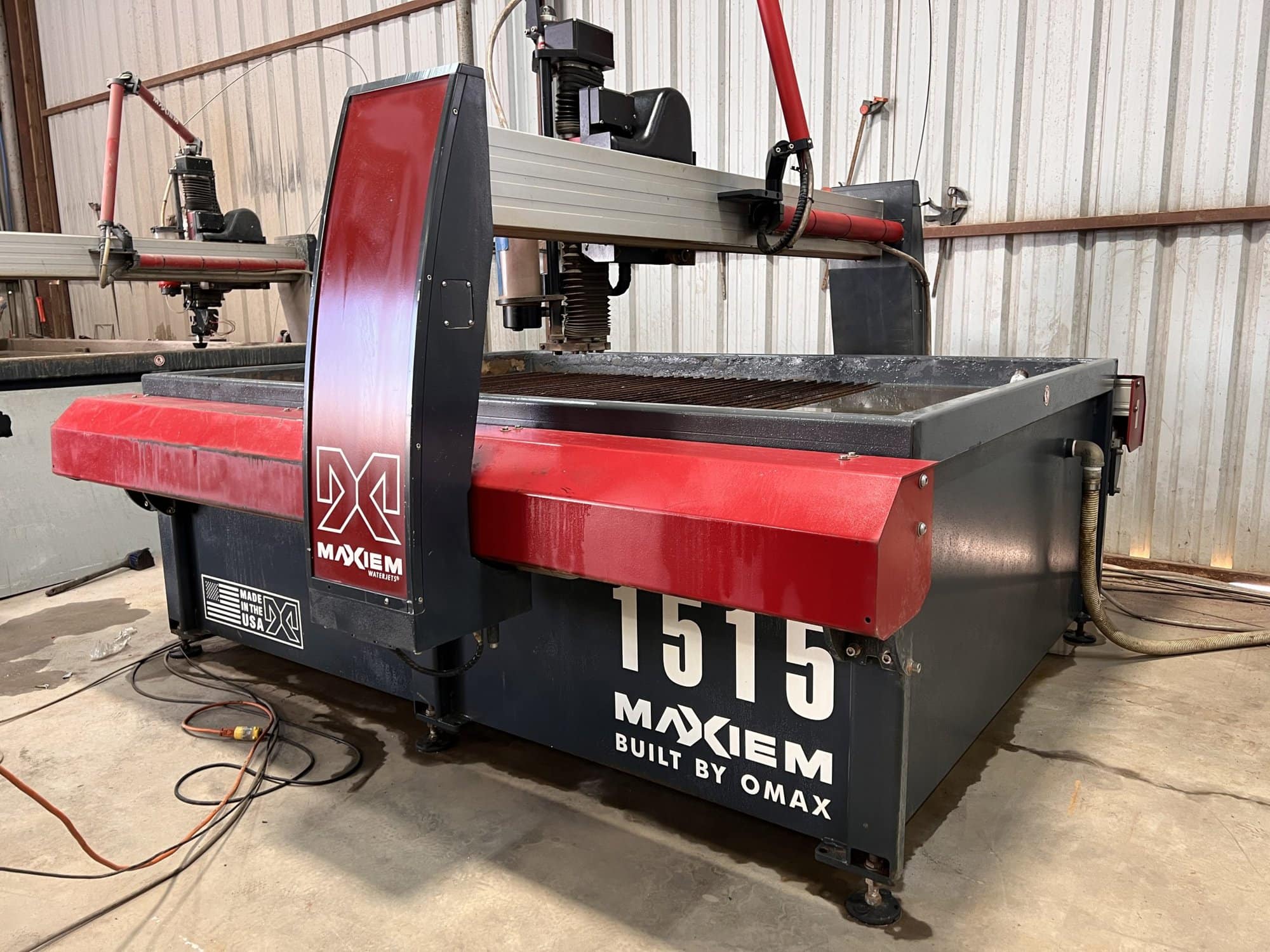 5' x 5' Omax Maxiem 1515 Waterjet, 2016 50,000 psi Revelation Machinery