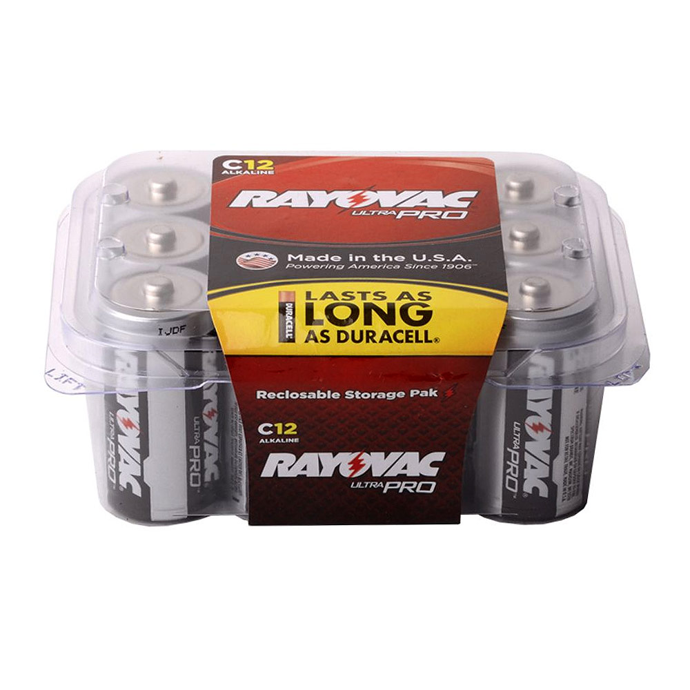 Rayovac UltraPro C Size Alkaline Battery 12 pack Revell B2B MultiFamily