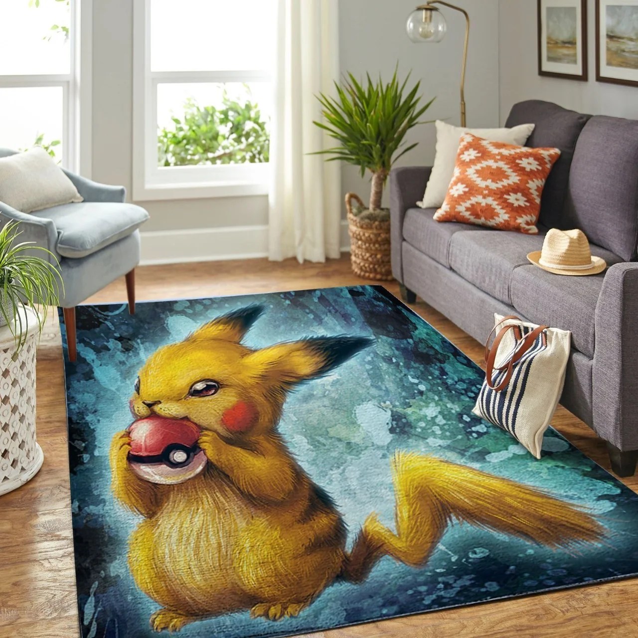 Pikachu Pokemon Rug Home Decor REVER LAVIE