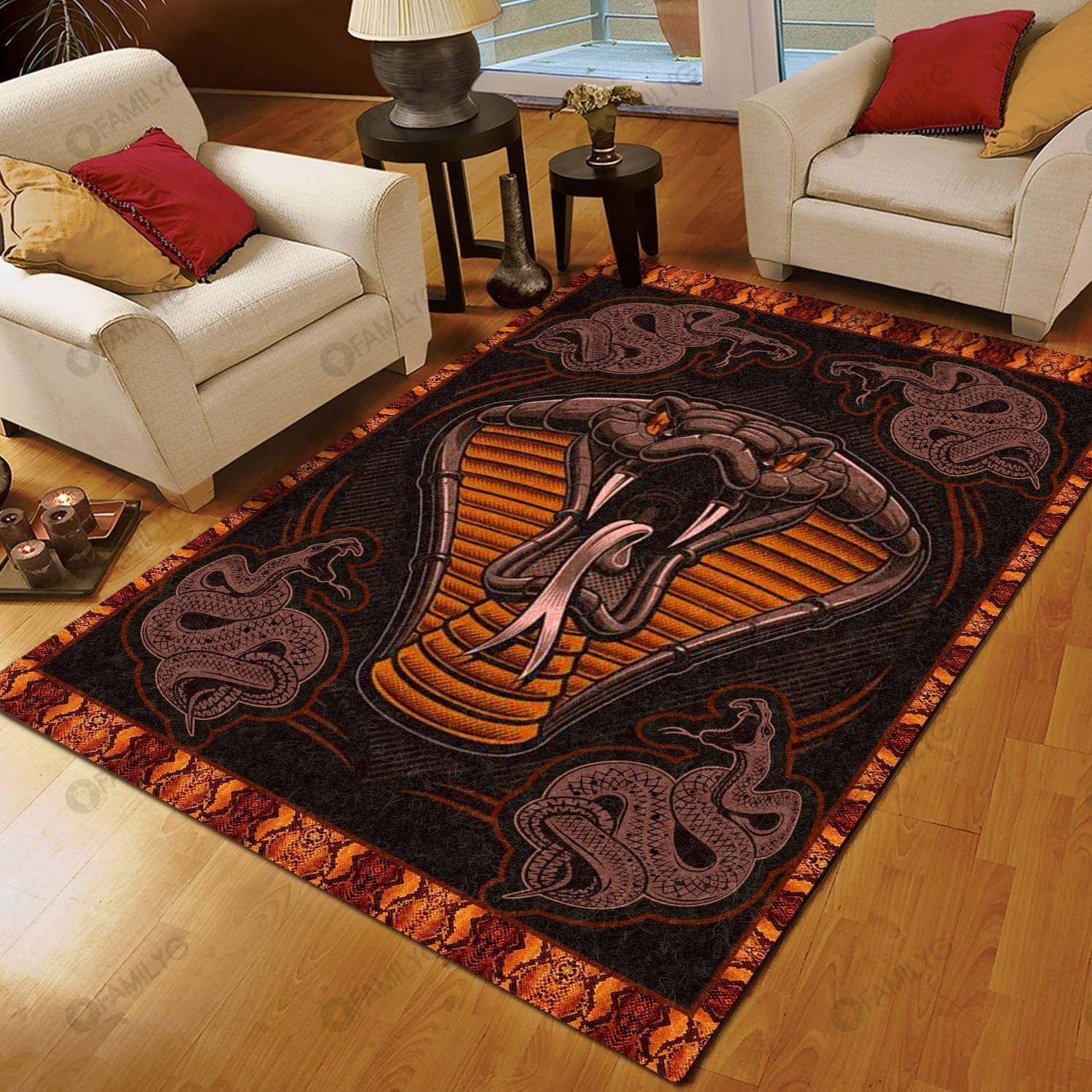 Cobra Snake Rug For Living Room REVER LAVIE