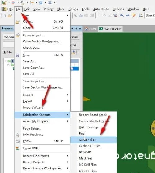 Gerber Files Board Size Setting Reversepcb