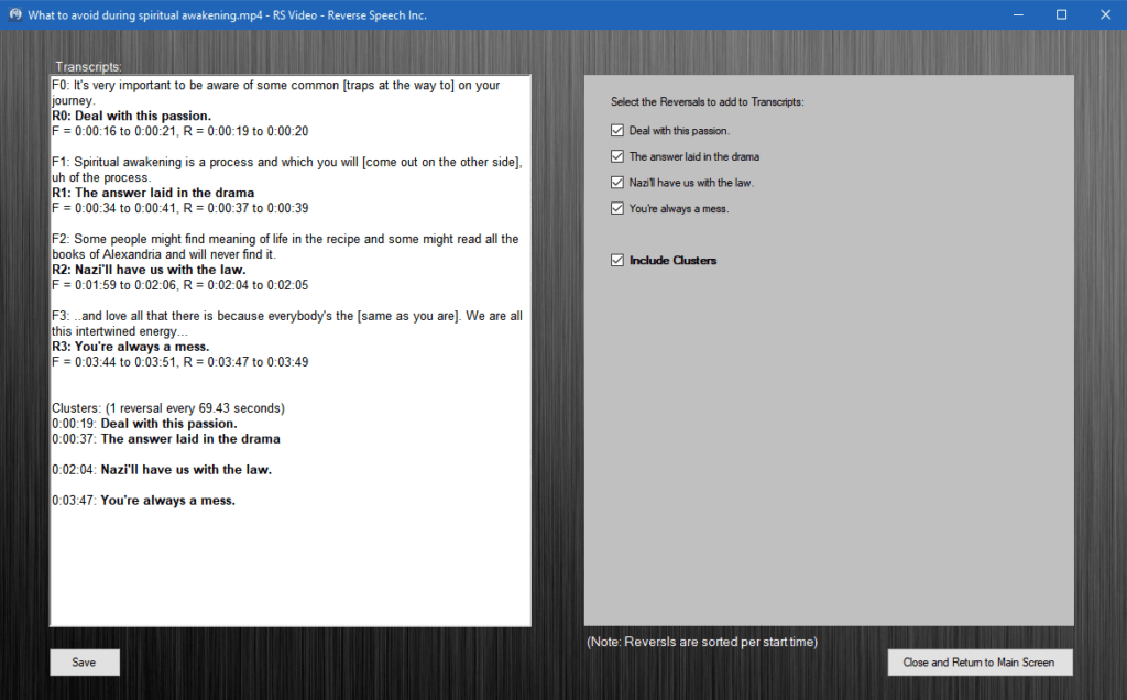 How To Use Reverse Speech Pro Video Software Reverse Speech