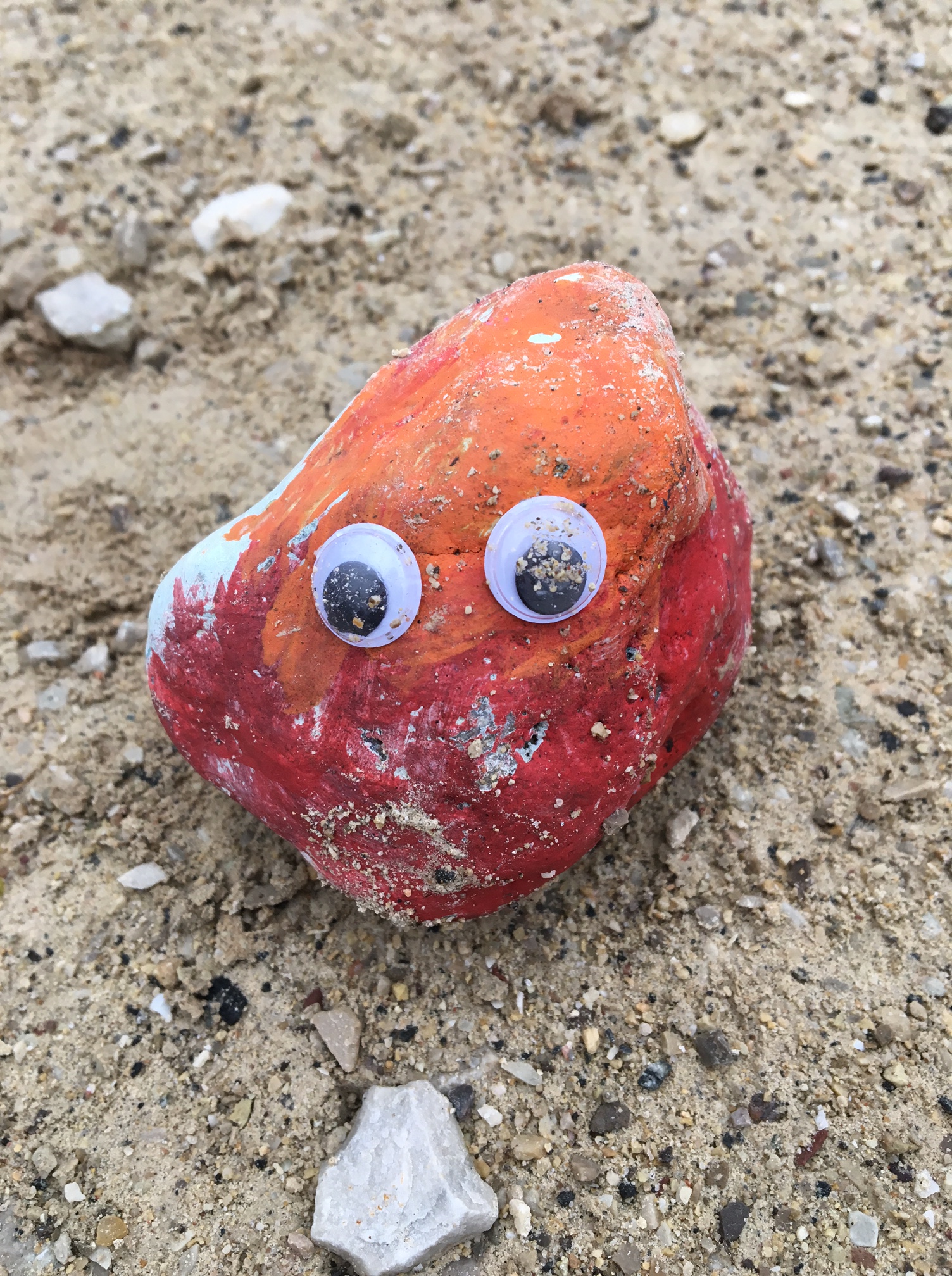 googly eyes. [two artists tuesday] reverse threading