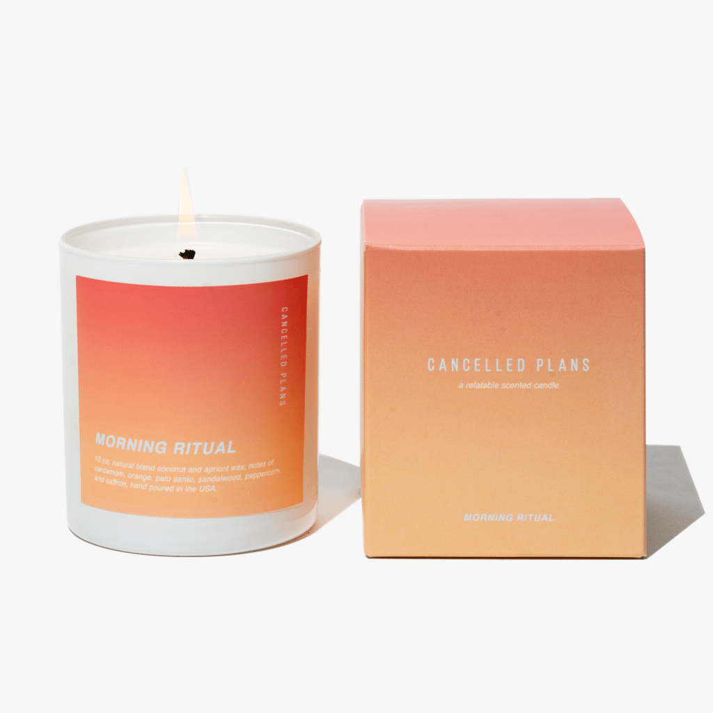 Embracing Cozy Vibes with the Cancelled Plans Morning Ritual Candle