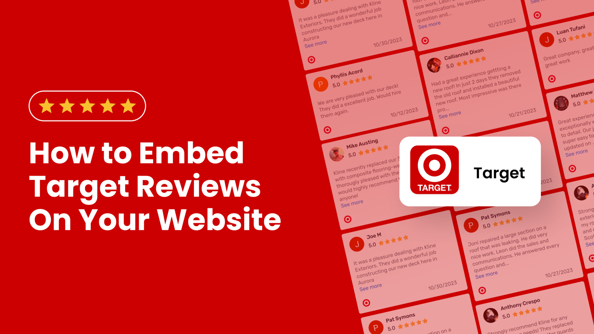 How To Show Target Reviews Widget On Your site Free & Fast