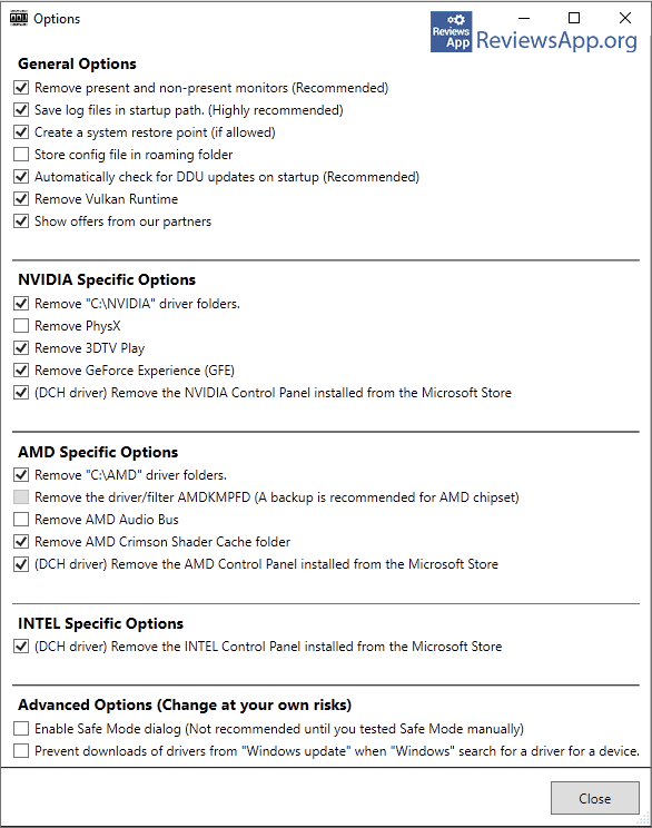 Display Driver Uninstaller Deleting Graphics and Audio Drivers in
