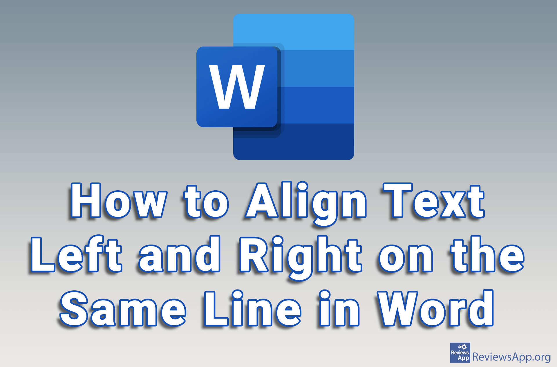 How to Align Text Left and Right on the Same Line in Word ‐ Reviews App