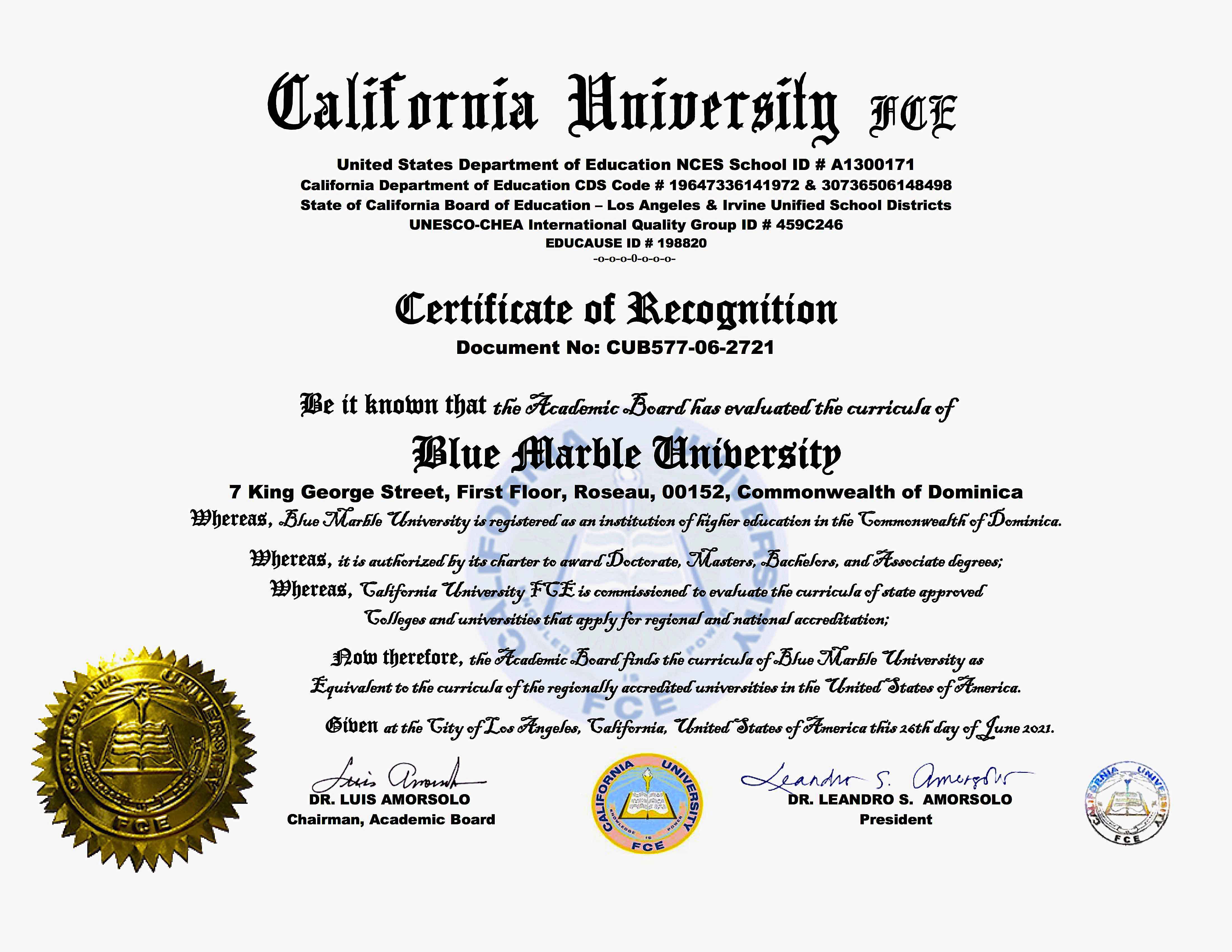 Reviews Of Blue Marble University Scholarly Online Doctoral Degree