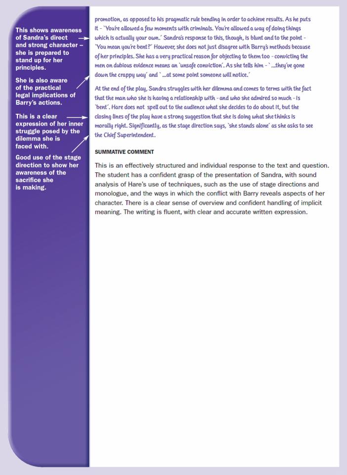 Sample Questions a2levellevelrevision, english, studyingdrama