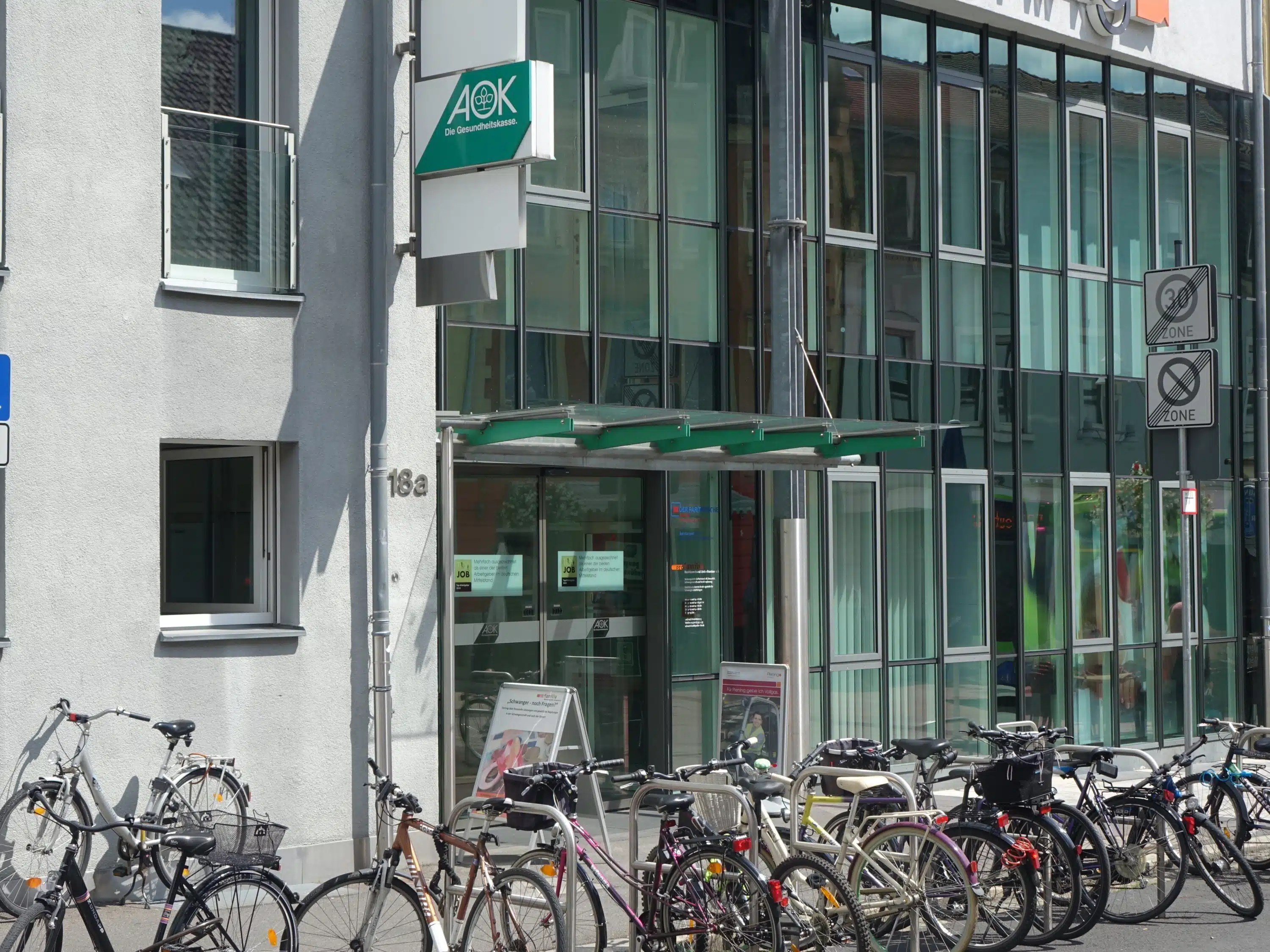 Vor 20 Jahren die AOKCityGeschäftsstelle in der Manggasse