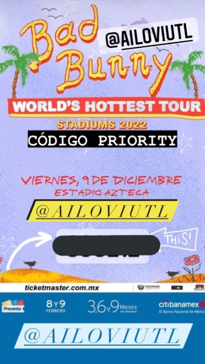 Se agotan boletos para Bad Bunny