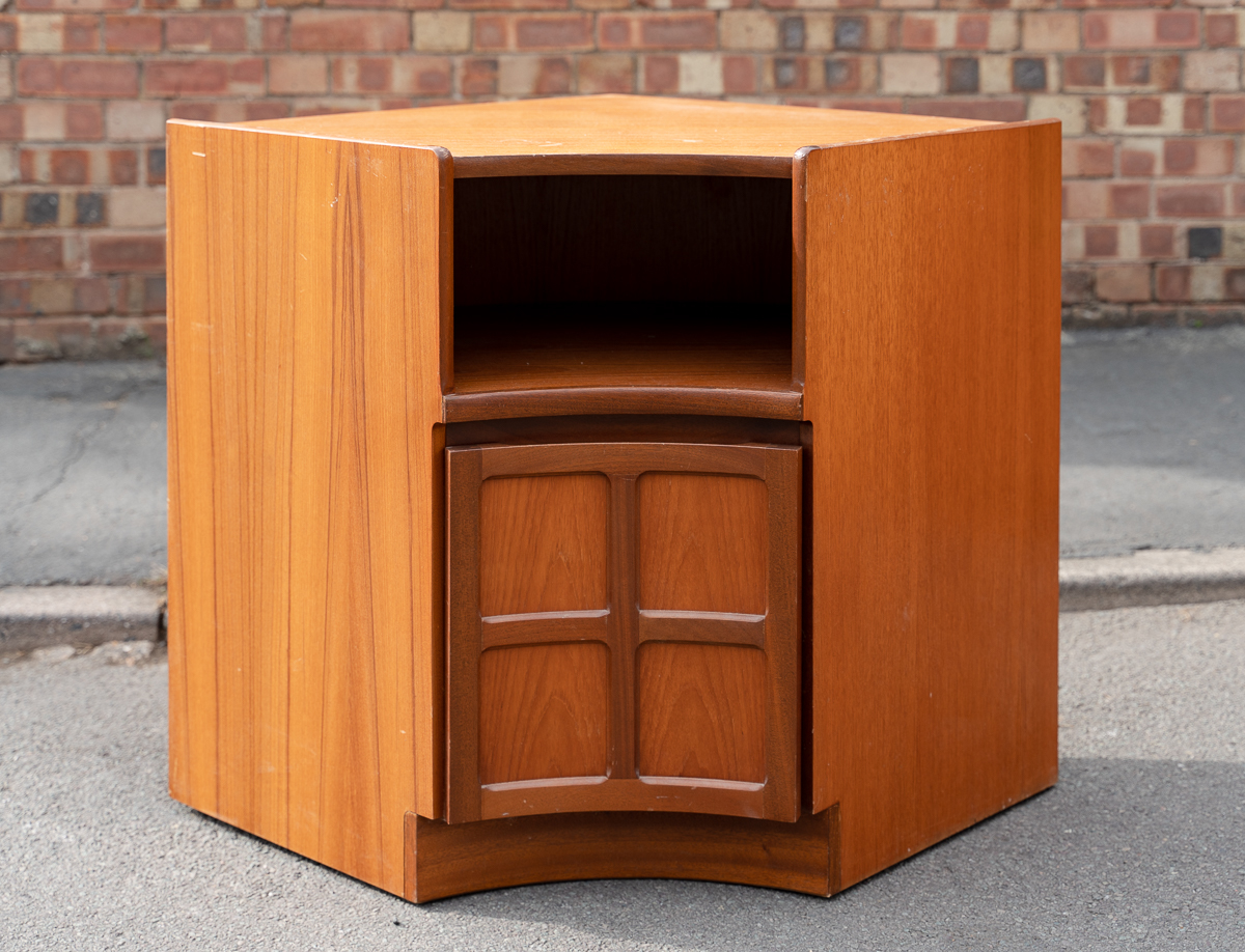 Side Table Corner Unit Nathan Teak (Part of Eight Piece Set