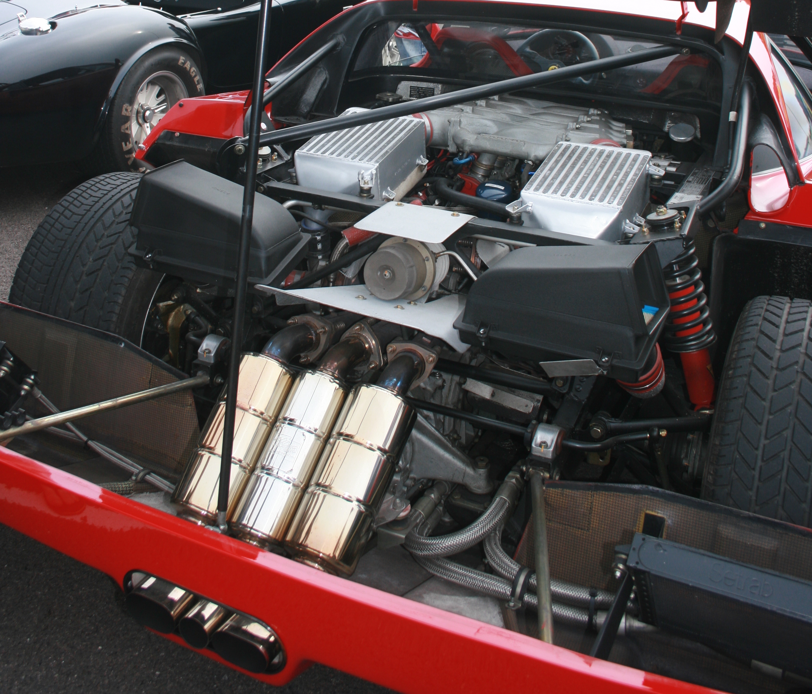 Ferrari F40 engine bay Revival Sports Cars Limited