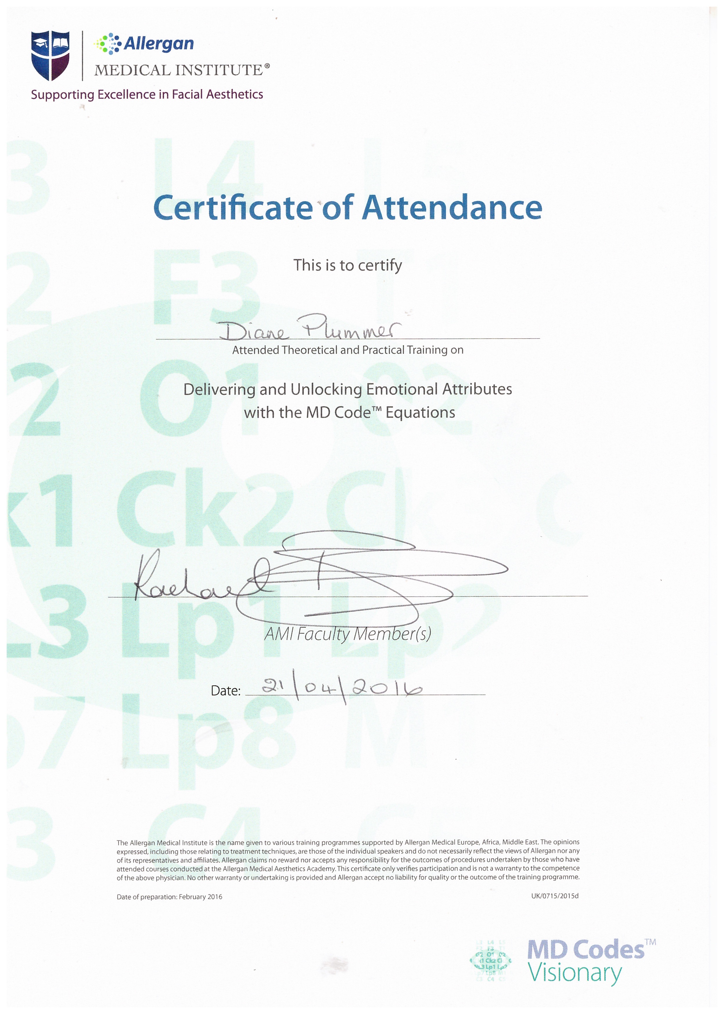 Allegan Medical Institute Delivering & Unlocking Emotional Attributes