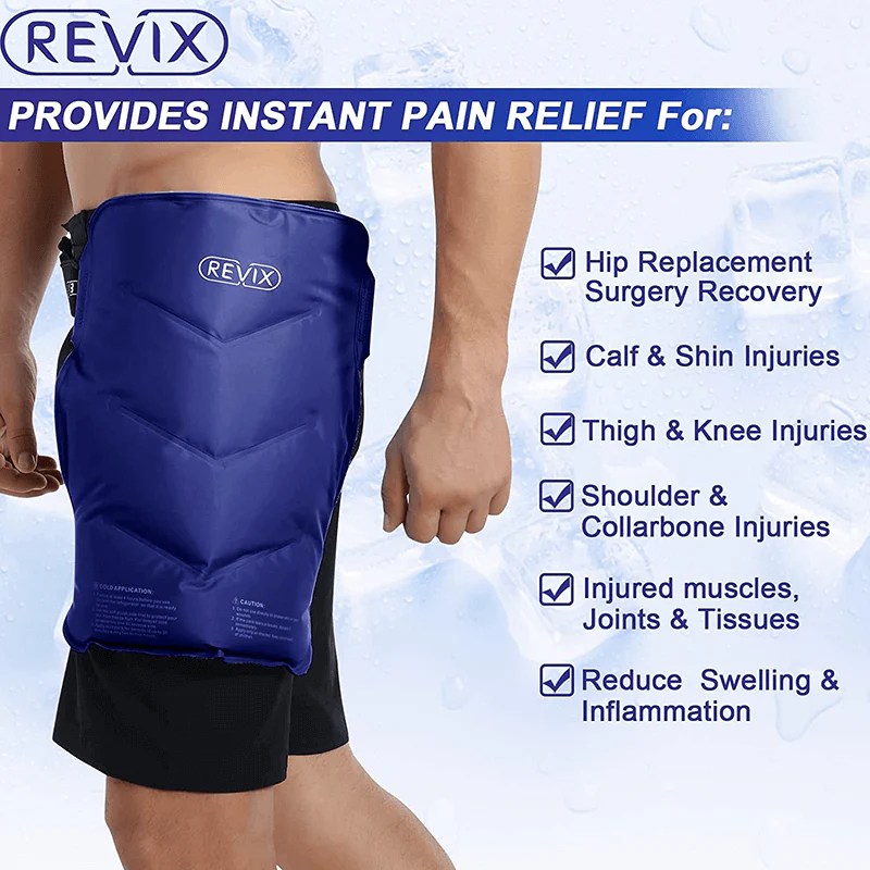 REVIX Hip Ice Pack Wrap After Surgery for Hip Bursitis Reusable Ice Pa