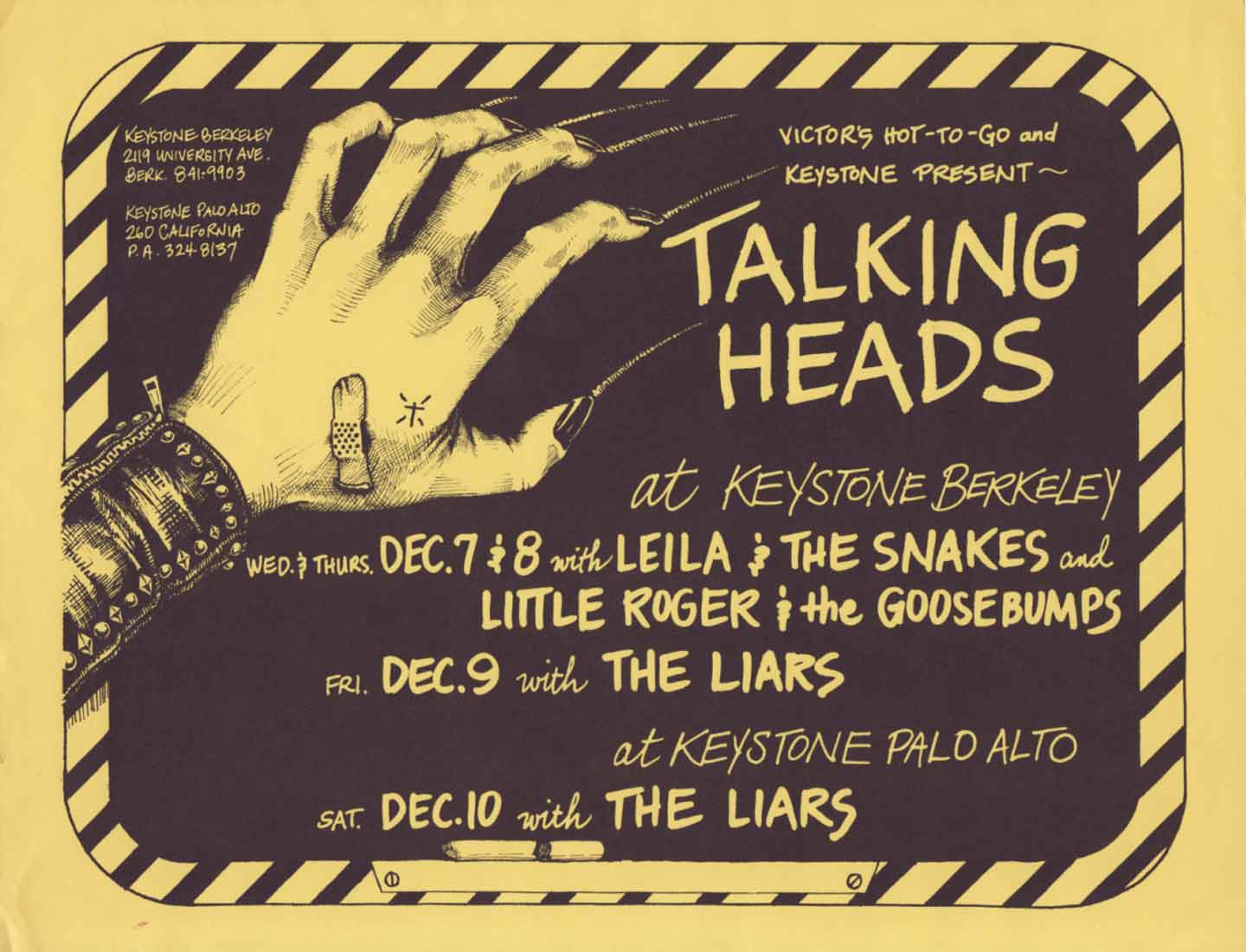 The Talking Heads First National Tour Hit the Keystone Berkeley The
